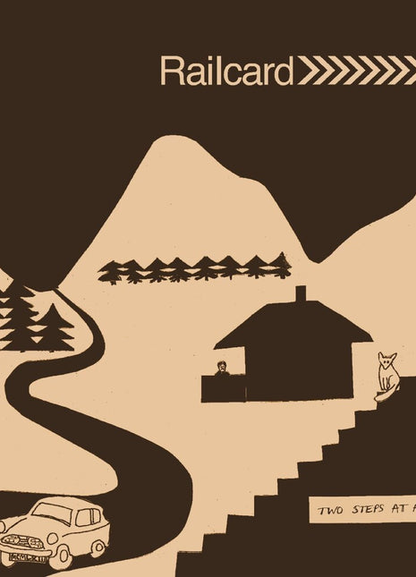 the album cover for Railcard - Two Steps At A Time [Transparent Tan]