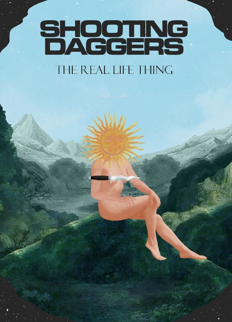 the album cover for Shooting Daggers - Real Life Thing