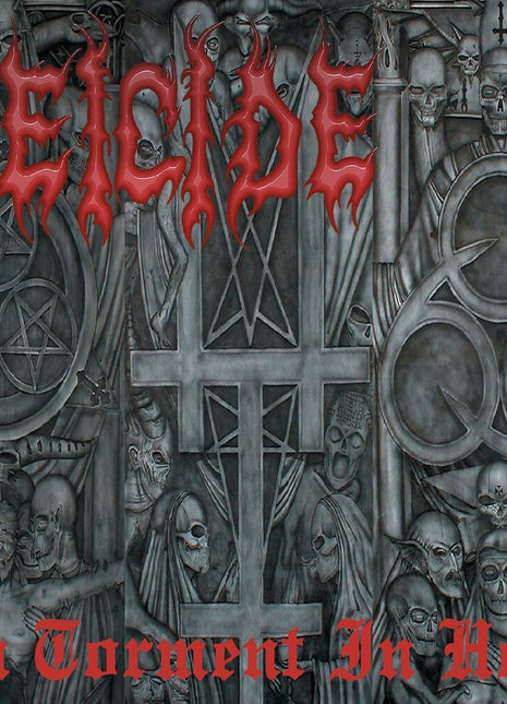 the album cover for Deicide - In Torment In Hell - Remastered - Red Smoke [Colored Vinyl]