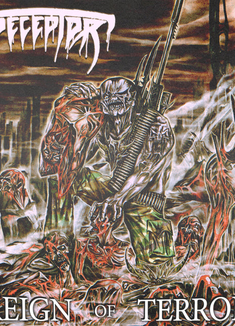 the album cover for Deceptor - Reign Of Terror