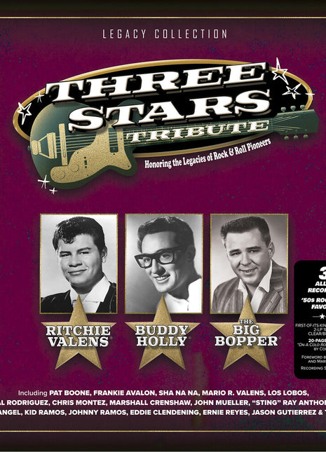 the album cover for Pat Boone - Three Stars Tribute