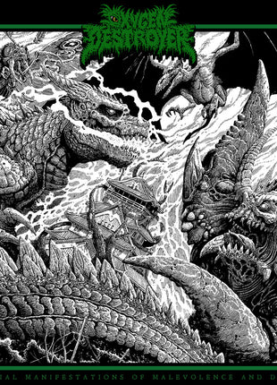 the album cover for Oxygen Destroyer - Bestial Manifestations Of Malevolence And Death