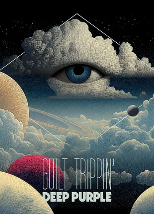 the album cover for Deep Purple - Guilt Trippin [Silver/Blue Splatter]