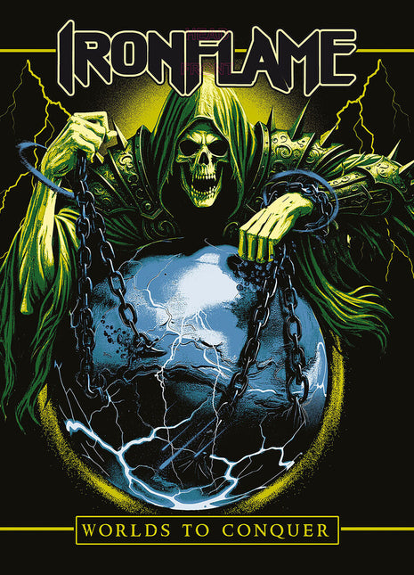 the album cover for Ironflame - Worlds To Conquer