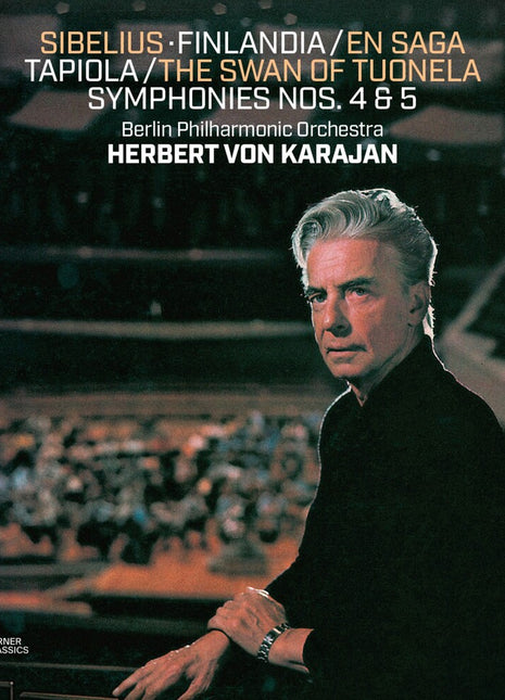 the album cover for Von Herbert Karajan  / Berliner Philharmoniker - Sibelius: Tone Poems, Symphonies 4 & 5