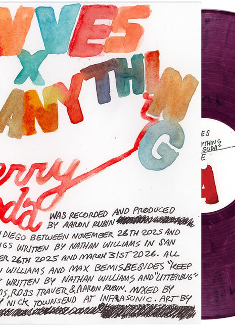 the album cover for Wavves x Say Anything - Cherry Soda [Eco Purple-Pink]