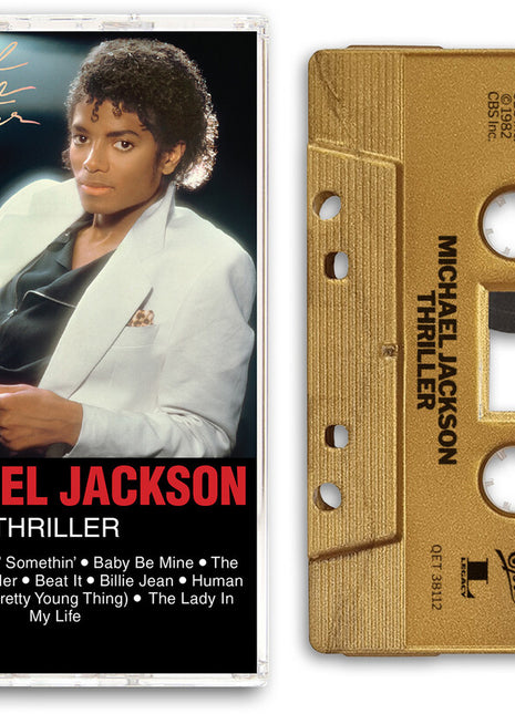 the album cover for Michael Jackson - Thriller - 2026 [Gold Metallic]