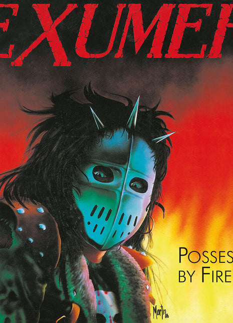 the album cover for Exumer - Possessed By Fire [Colored Vinyl] [Reissue] (Spla)