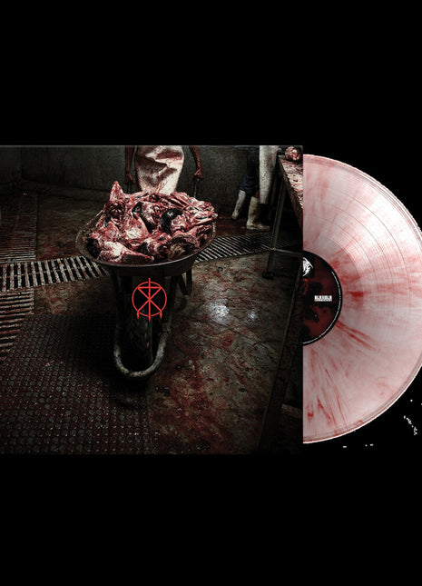 the album cover for To The Grave - Liberation Front [Indie Exclusive Crystal Red Marble]