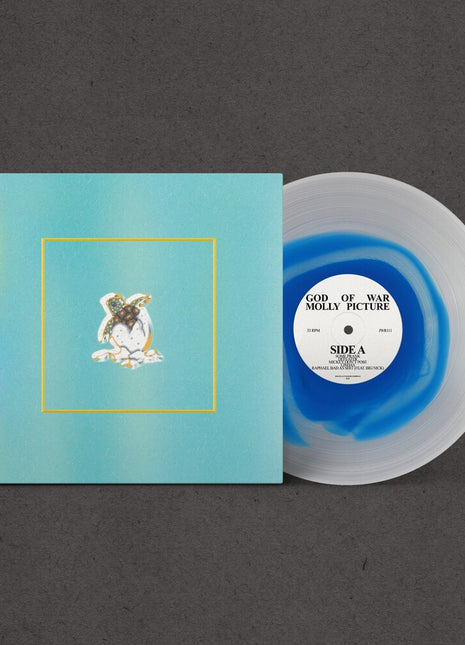 the album cover for God of War - Molly Picture (Blue) [Clear Vinyl]