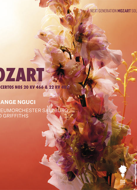 the album cover for Marie Nguci -Ange - Mozart: Pno Concertos Nos. 20 Kv 466 & 22 Kv 482