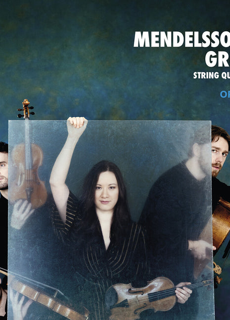 the album cover for Opus13 - Mendelssohn & Grieg: Str Quartets