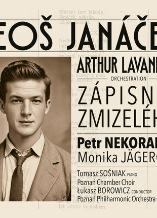 the album cover for Petr Nekoranec - Janacek: Zapisnik Zmizeleho/Diary Of One Who