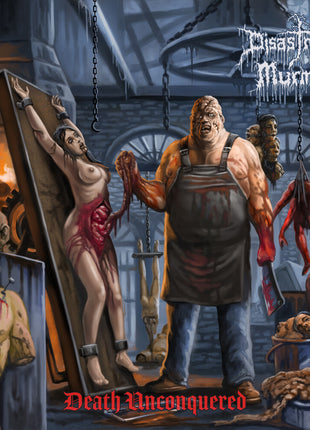 the album cover for Disastrous Murmur - Death Unconquered (bloody-red Vinyl)