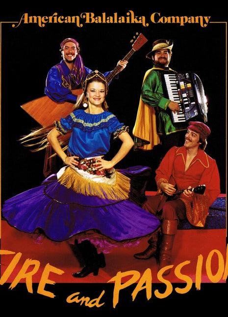 the album cover for Amercan Balalaika Company - Fire And Passion (Mod)