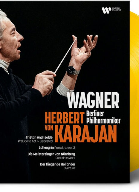 the album cover for Herbert Karajan  Von - Karajan Conducts Wagner [Colored Vinyl] (Ylw) [Reissue]