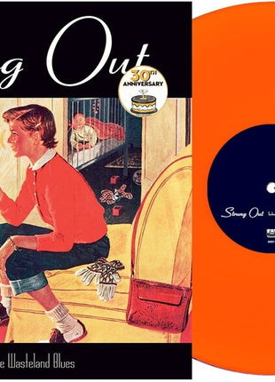 the album cover for Strung Out - SUBURBAN TEENAGE WASTELAND BLUES [Neon Orange]