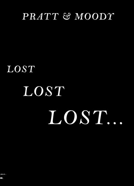 the album cover for Pratt & Moody / Cold Diamond & Mink - Lost Lost Lost [Colored Vinyl] (Wht)
