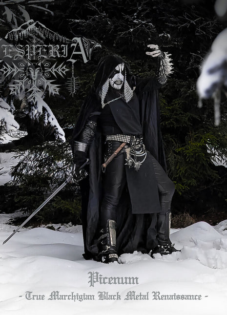 the album cover for Hesperia - Picenum (True Marchigian Black Metal Renaissance)