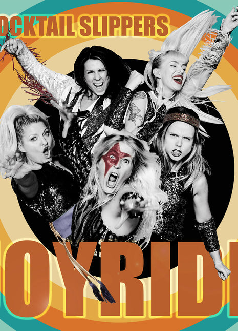 the album cover for Cocktail Slippers - Joyride