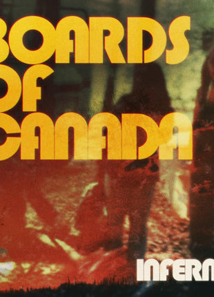 the album cover for Boards Of Canada - Inferno - Transparent Red Cassette (Colc) (Red)