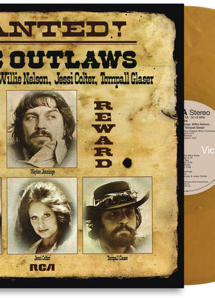 the album cover for Waylon Jennings, Willie Nelson, Jessi Colter, Tompall Glazer - WANTED! The Outlaws - 50th Anniversary