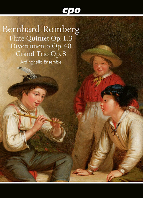 the album cover for Ardinghello Ensemble - Flute Qnt Op. 1 3: Divertimento Op. 40: Grand Trio