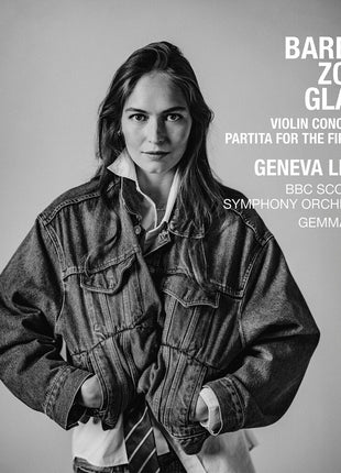 the album cover for Geneva Lewis - Barber & Glass: Vn Concertos: Zorn: Partita For