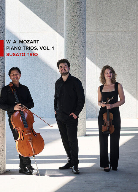 the album cover for Susato Trio - Mozart: Pno Trios Vol. 1
