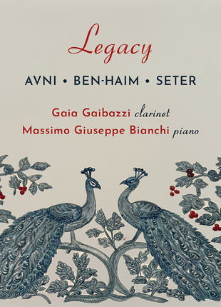 the album cover for Gaia Gaibazzi - Avni Ben-Haim & Seter: Legacy - Complete Works For
