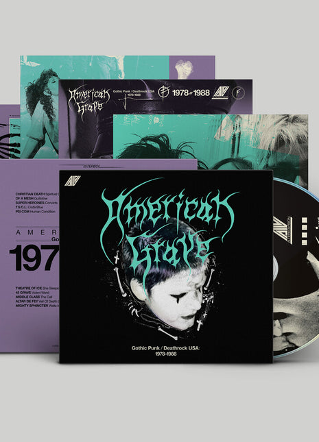 the album cover for American Grave (Gothic Punk / Deathrock Usa 78-88) - American Grave (Gothic Punk / Deathrock Usa 78-88)