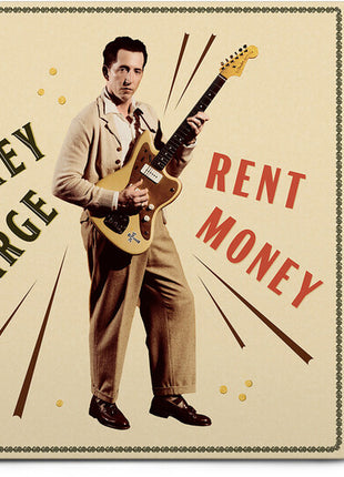 the album cover for Pokey LaFarge - Rent Money [Indie Exclusive] [Colored Vinyl] (Red) [Indie Exclusive]