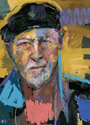 the album cover for Richard Thompson - Hippies Thugs & Heroes (Signed) [Indie Exclusive Black Splatter]