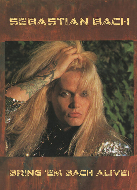 the album cover for Sebastian Bach - Bring 'em Bach Alive: Tokyo 1998 [Clear Vinyl] [Limited Edition]
