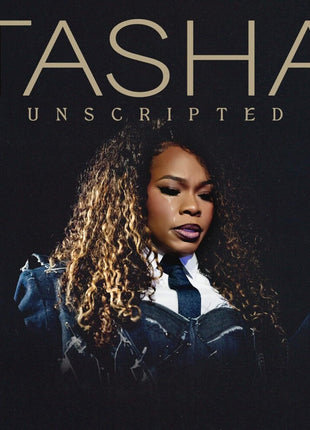 the album cover for Tasha Leonard  Cobbs - Tasha Unscripted (Live)