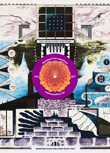 the album cover for King Gizzard & The Lizard Wizard - Polygondwanaland 2026 [180g Translucent Purple]