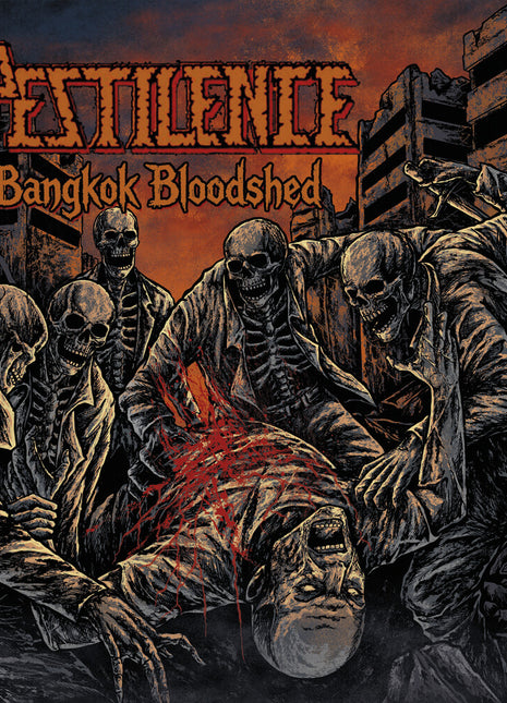 the album cover for Pestilence - Bangkok Bloodshed