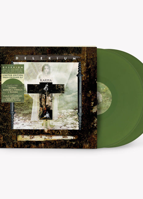 the album cover for Delerium - Karma [Green]