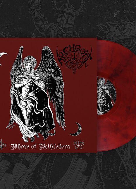 the album cover for Archgoat - Whore Of Bethlehem [Colored Vinyl] (Red)