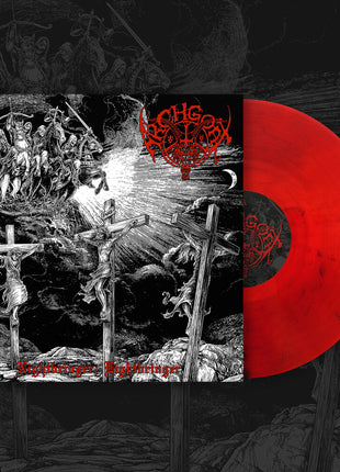the album cover for Archgoat - Nightbringer Lightbringer [Colored Vinyl] (Red)