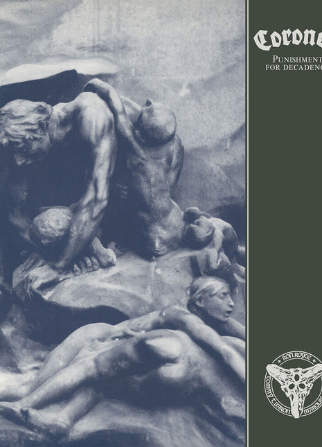 the album cover for Coroner - Punishment For Decadence [Colored Vinyl] [Reissue]