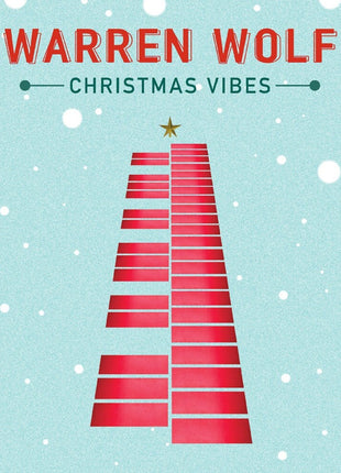 the album cover for Warren Wolf - Christmas Vibes - Candy Cane Vinyl [Colored Vinyl]