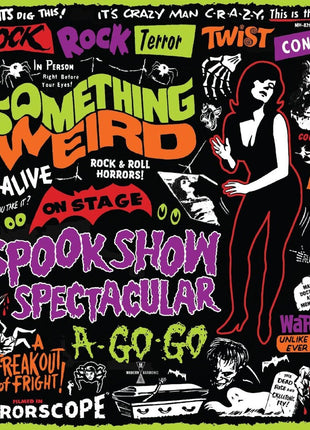 the album cover for Something Weird (W/Dvd) - Spook Show Spectacular A-Go-Go (W/Dvd)