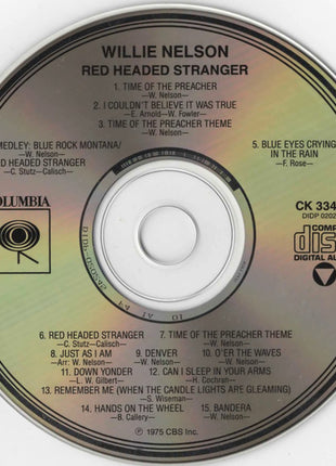 Willie Nelson : Red Headed Stranger (CD, Album, RE)