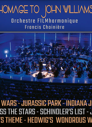 the album cover for Orchestre Filmharmonique - Tribute To John Williams