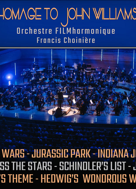 the album cover for Orchestre Filmharmonique - Tribute To John Williams