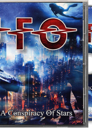 the album cover for UFO - A Conspiracy Of Stars