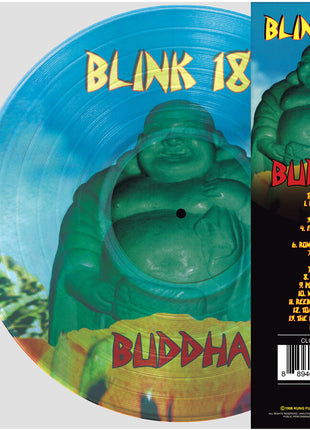 the album cover for Blink 182 - Buddha Picture Disc [Blue and Black Marble]