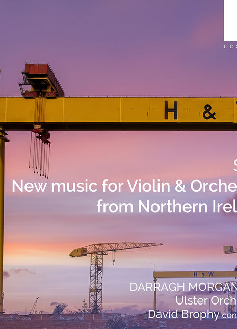 the album cover for Darragh & Ulster Orchestra & David Brophy Morgan - Spin: New Music for Violin & Orchestra From Northern Ireland