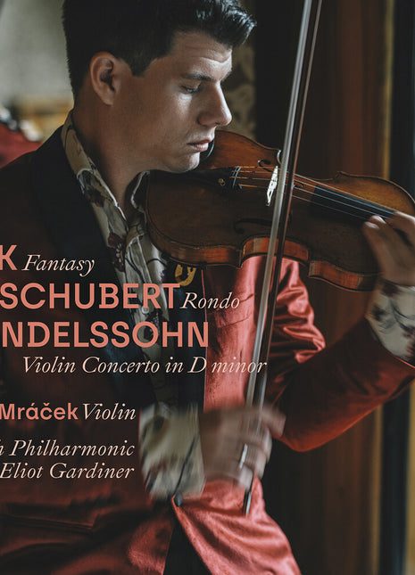the album cover for Jan Mracek - Suk: Fantasy; Schubert: Rondo; Mendelssohn: Vn Con